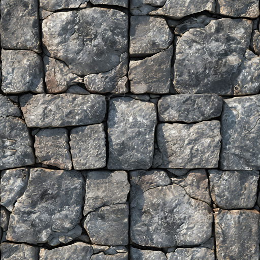 Weathered Stone Wall Texture with Rough Surface and Natural Color Variations seamless Stone PBR texture