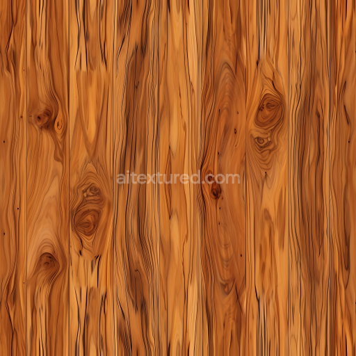 Seamless 3D PBR Texture of Rustic Knotted Wood Planks with Rich Grain