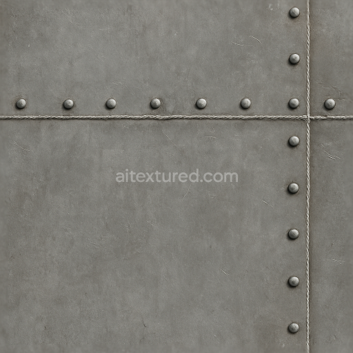 Seamless shiny metal 3d texture pbr 8k industrial metal surface with metal welds and metal bolts