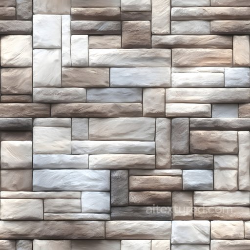 Cracked Brick Wall Texture Featuring Neutral Brown Tones and Subtle Surface Damage seamless Brick PBR texture