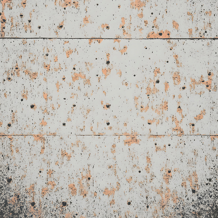 Rusty Metal Featuring Holes and Peeling Paint seamless PBR texture preview