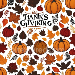 seamless Seamless 3D PBR Texture Featuring Stylized Pumpkins and Autumn Leaves texture 8k free download PBR