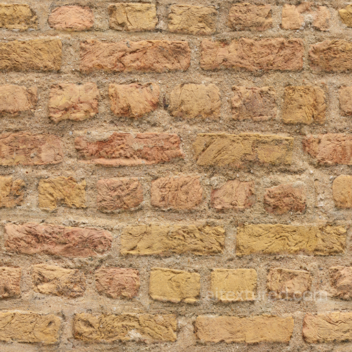 Brown Brick Brown - Brown Rough Sandy Yellow Brick Wall seamless Brick PBR texture
