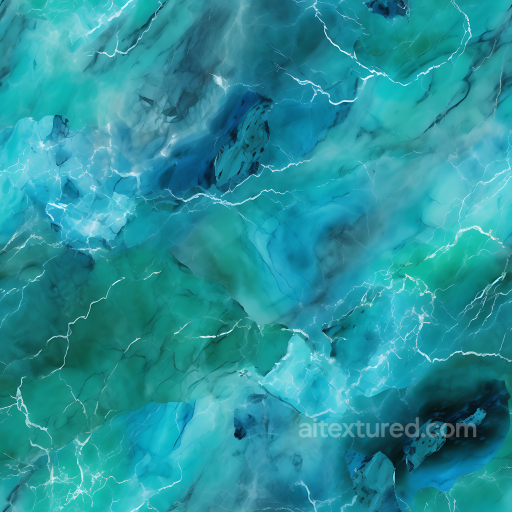 Green and Blue Marble PBR Texture with Ethereal Veining seamless Marble PBR texture