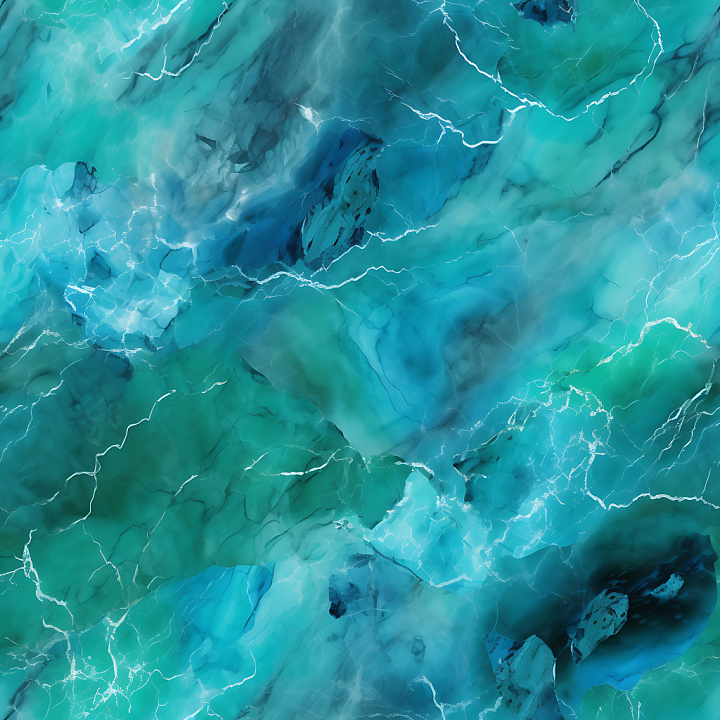 Green and Blue Marble with Ethereal Veining seamless PBR texture preview