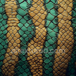 seamless Seamless 3D PBR Reptile Skin Texture Featuring Glossy Brown and Green Scales with Detailed Surface Microstructure texture 8k free download PBR
