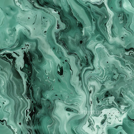 Jade Green Natural Marble PBR Texture with Flowing Veins and Glossy Finish seamless Marble PBR texture