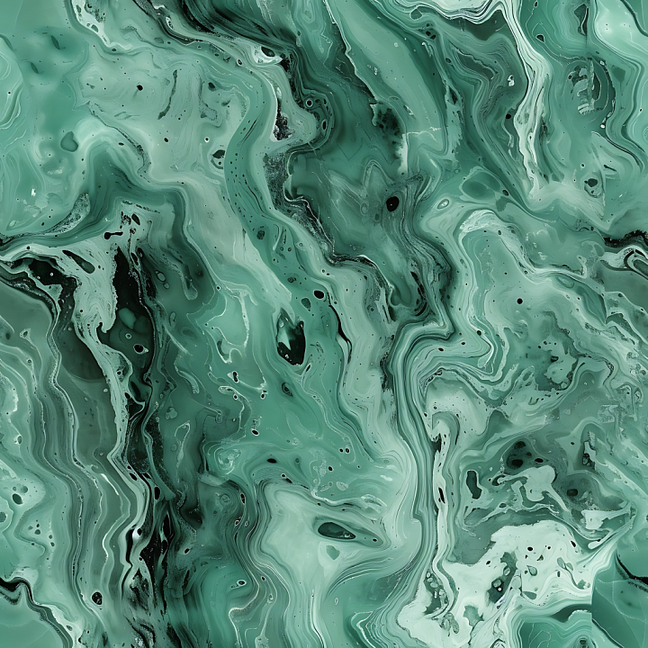 Jade Green Natural Marble with Flowing Veins and Glossy Finish seamless PBR texture preview