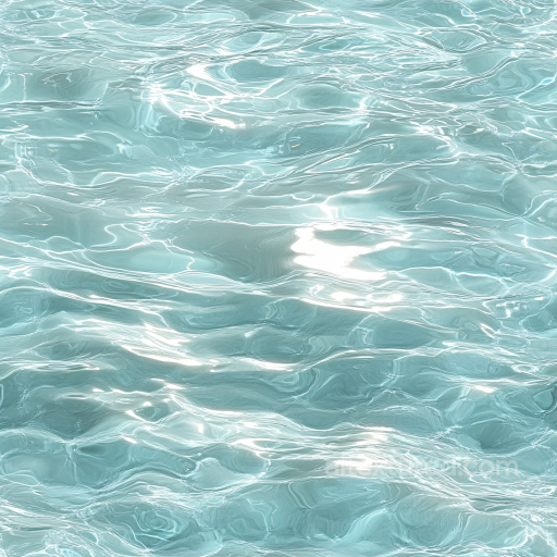 Clear Pool Water Texture Featuring Soft Ripples and Light Reflections seamless Water PBR texture