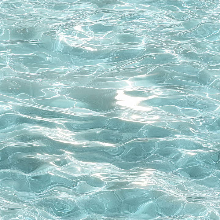 Clear Pool Water Featuring Soft Ripples and Light Reflections seamless PBR texture preview