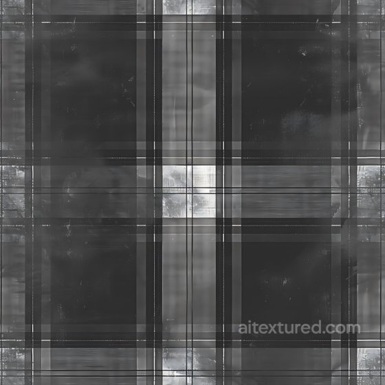 Black and White Grunge Plaid Fabric Pattern Seamless Texture Plaid texture preview