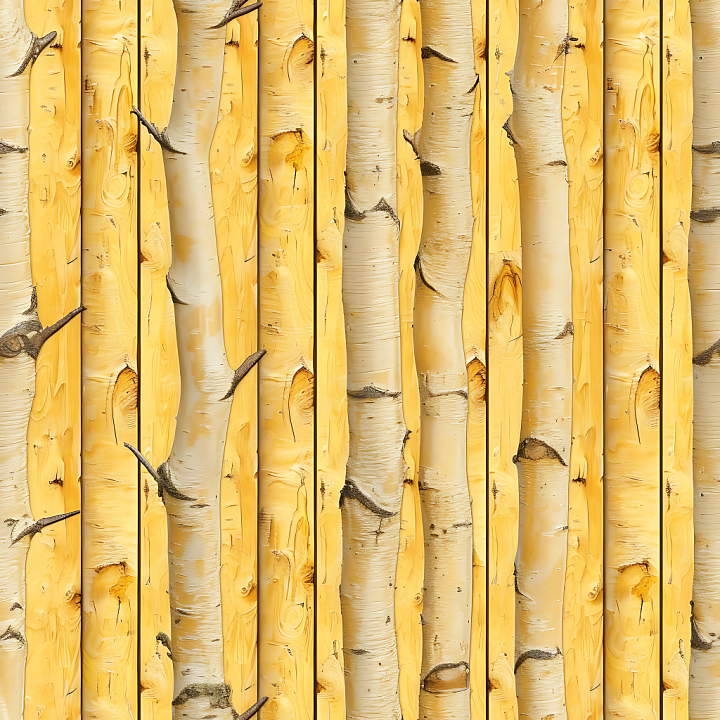 Birch Wood Planks with Natural Knots and Light Grain seamless PBR texture preview