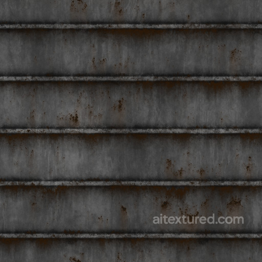 Archviz Corrugated Iron Metal Rust Rusted Steel - Seamless PBR Texture seamless Metal PBR texture
