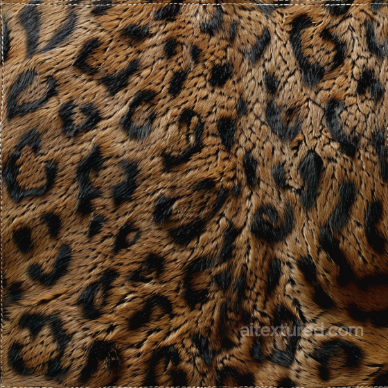 Leopard Fur PBR Texture with Detailed Hair and Natural Spot Pattern Leather texture preview