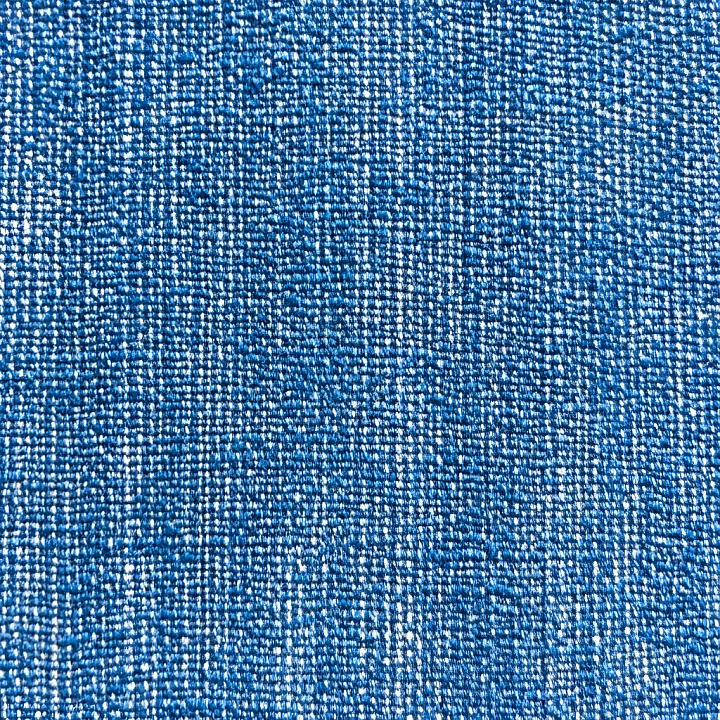 Cracked Denim Fabric With Blue Weave Pattern seamless PBR texture preview