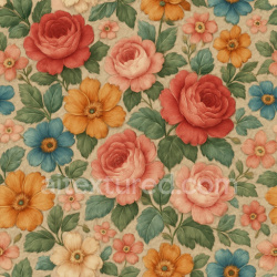 seamless Synthetic Floral Pattern Texture Seamless 1024X1024 texture 1024x1024 free download PBR