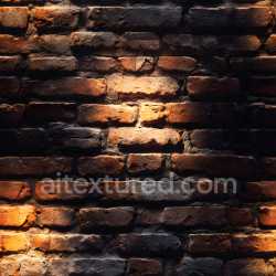 seamless Seamless 3D cracked brick wall PBR texture featuring deep holes and rugged erosion texture 8k free download PBR