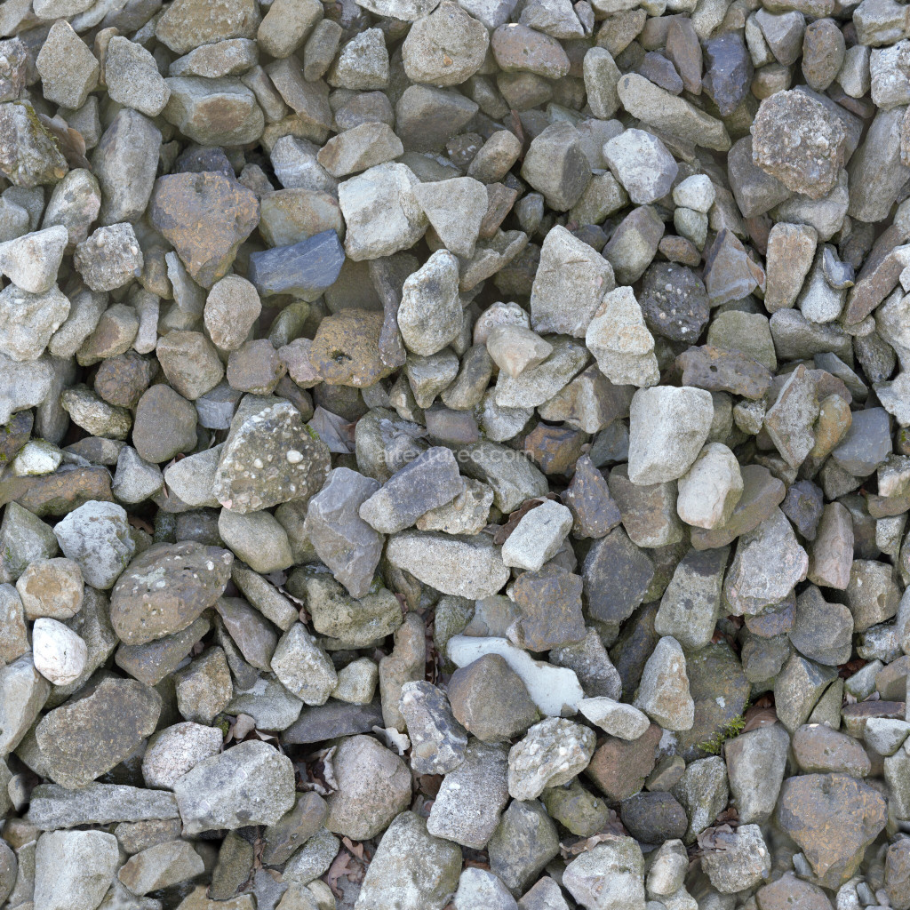 Seamless PBR rocks texture with detailed surface variations