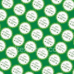 seamless Seamless 3D PBR texture of St Patrick's Day green digital paper with circular holiday motifs texture 8k free download PBR