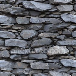 seamless Seamless 3D Slate Stone Wall PBR Texture with Layered Flat Rocks texture 8k free download PBR