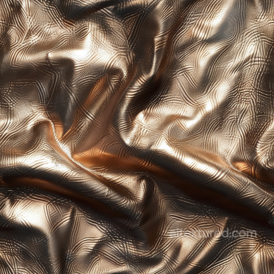 Bronze Patterned Leather Texture with Shiny Metallic Finish Leather texture preview