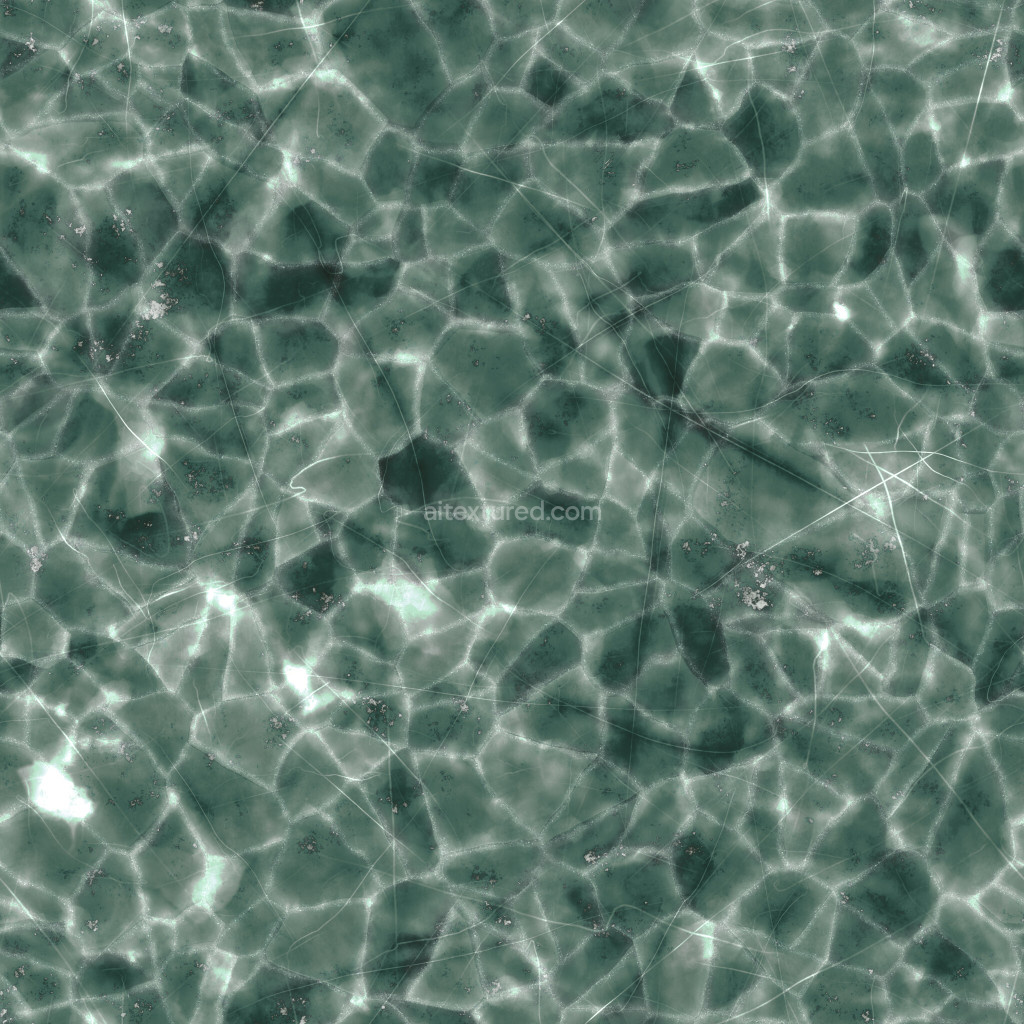 Seamless PBR ice texture with realistic detail