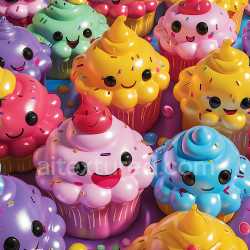 seamless Seamless 3D Inflated Vinyl Bubble Padding PBR Texture in Bright Pastel Colors texture 8k free download PBR