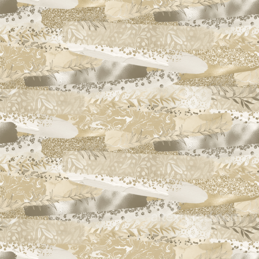 Glitter Floral Pattern Texture in Beige and Gold Tones seamless Glitter PBR texture