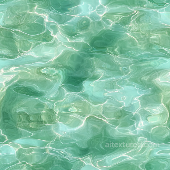 Clear Tropical Pool Water Seamless Texture with Soft Ripples Water texture preview
