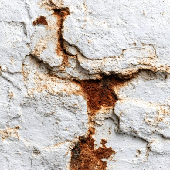 Cracked Rusty Metal PBR Texture with Chipped White Paint and Rust Stains Rust texture preview