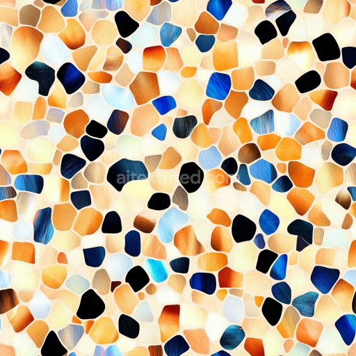 Seamless 3D Mosaic PBR Texture Featuring Polished Multicolor Stone Chips texture preview
