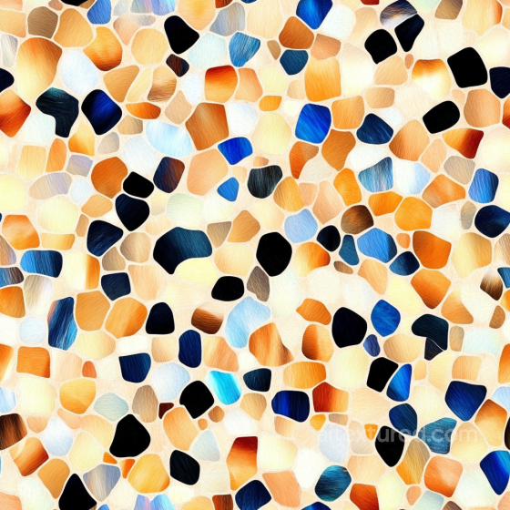 Mosaic PBR Texture Featuring Polished Multicolor Stone Chips Mosaic texture preview