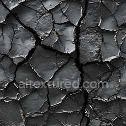 seamless Seamless 3D cracked and peeled dark metal paint PBR texture with deep fractures texture 8k free download PBR