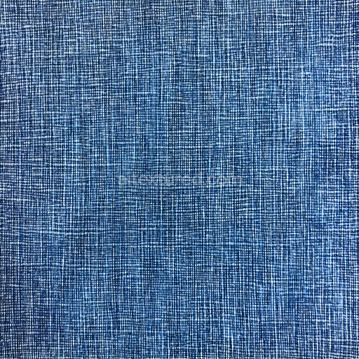 Seamless 3D Cracked Denim Fabric PBR Texture with Blue and White Warp-weft Pattern