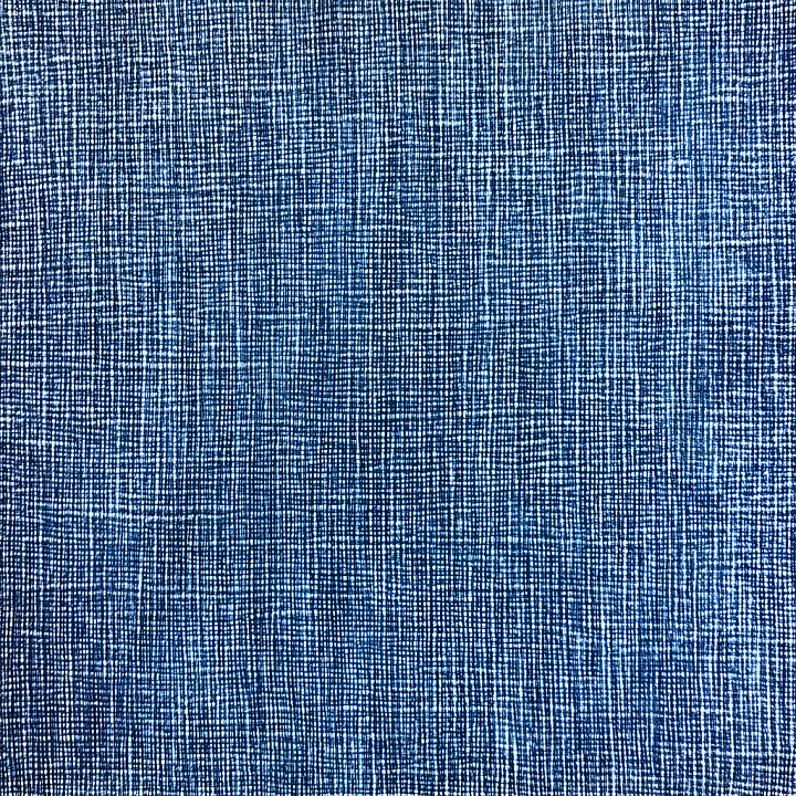 Cracked Denim Fabric with Blue and White Warp-weft Pattern seamless PBR texture preview