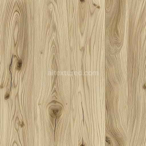 Seamless 3D PBR Texture of Light Knotty Pine Wood Planks