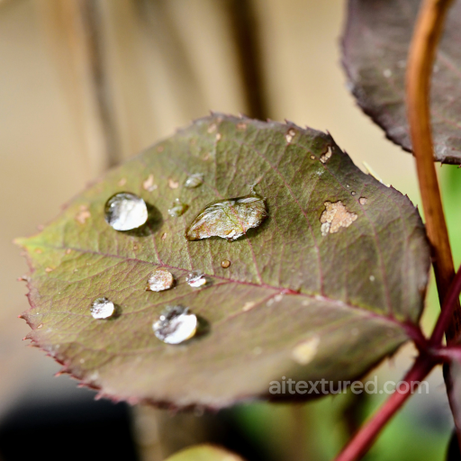 PBR Texture of a Natural Leaf Surface with Water Droplets seamless Ground surface PBR texture
