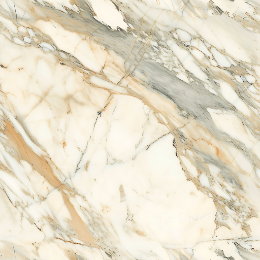 Crema Perla Natural Marble Seamless Texture with Warm Veins seamless Marble PBR texture
