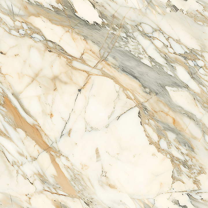 Crema Perla Natural Marble with Warm Veins seamless PBR texture preview