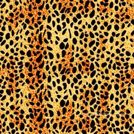 Leopard Print Fabric Texture with Black and Orange Spots Leopard Print texture preview
