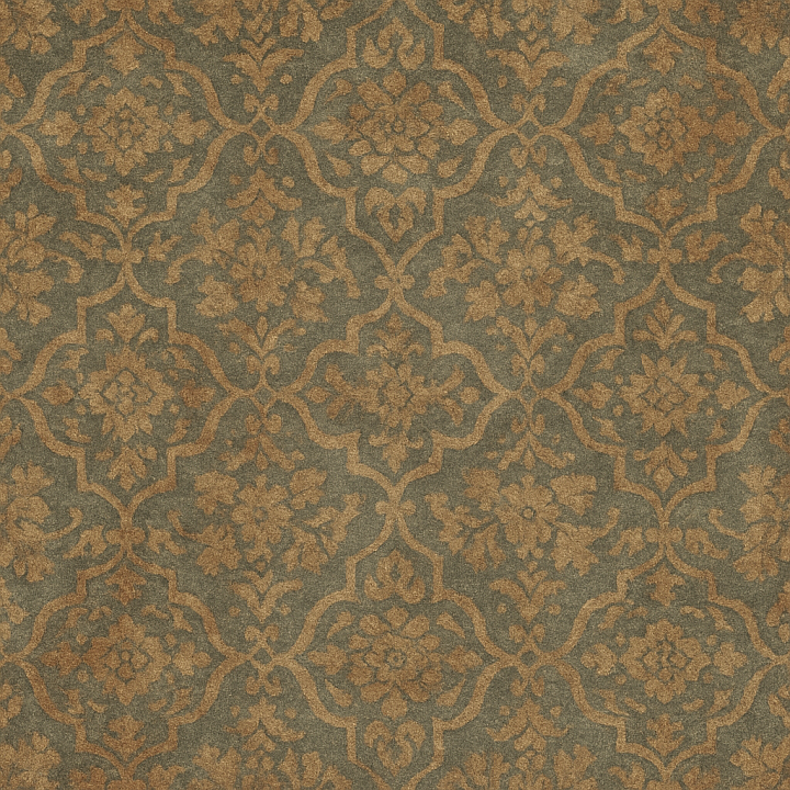 Aged Patterned Carpet seamless PBR texture preview
