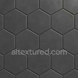 seamless Hexagon Tiles Satin Glaze texture 8k free download PBR