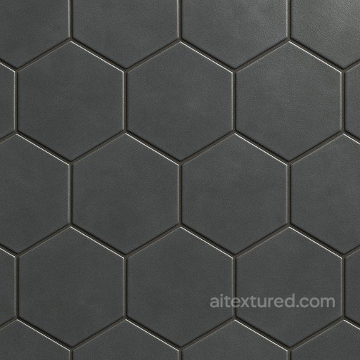 Hexagon Tiles Satin Glaze seamless Ceramic-tile PBR texture