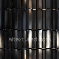 seamless Seamless 3D PBR Texture of Black Steel with Vertical Ridged Panels texture 8k free download PBR
