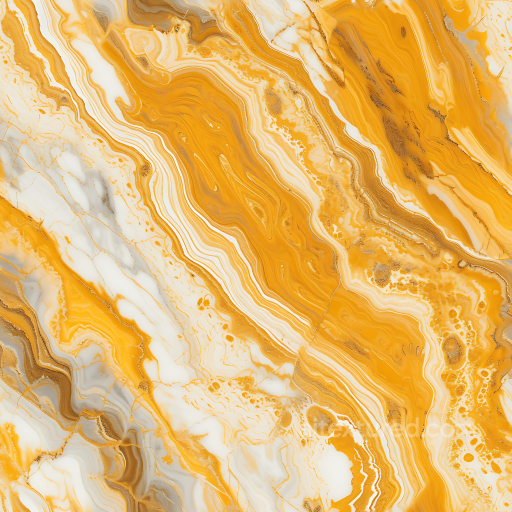 Giallo Siena Marble Texture Featuring Bold Orange and Creamy White Vein Patterns seamless Marble PBR texture