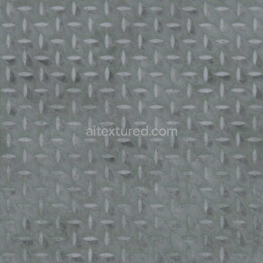 Diamond Plate Metal Texture Seamless Pbr Surface Industrial Reflective Pattern