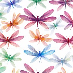 seamless Seamless 3D PBR Texture Featuring Colorful Dragonfly Wing Patterns on White Background texture 8k free download PBR