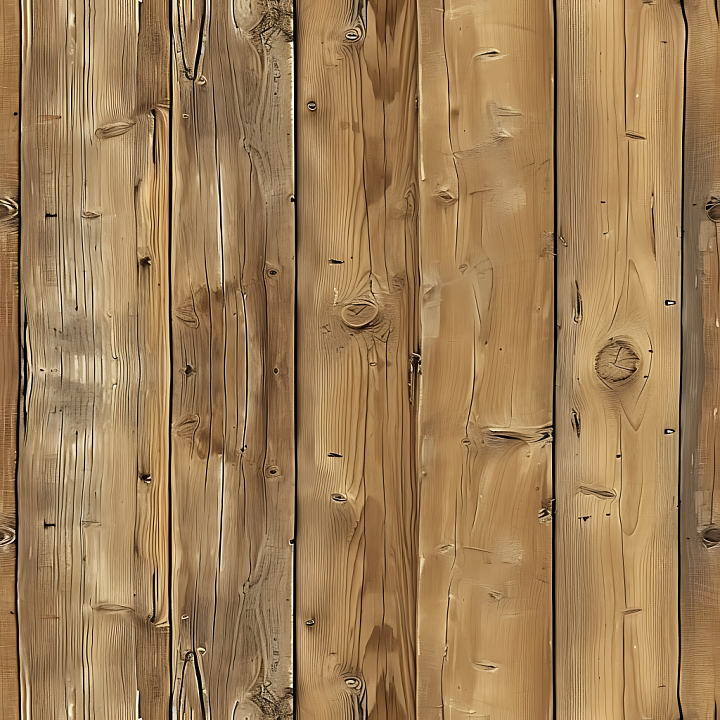 Weathered Pine Wood Planks with Natural Knots and Grain seamless PBR texture preview