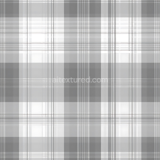 Seamless 3D Plaid Pattern Metal PBR Texture in Muted Grayscale Tones
