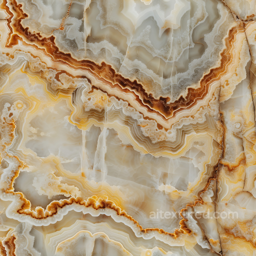 Onyx Stone Texture Featuring Translucent Layers and Organic Banding seamless Stone PBR texture